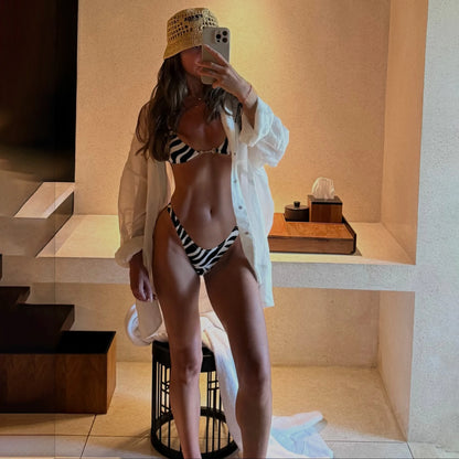 Zebra Print Bikinis Sexy Women Swimsuits Female Swimwear 2026 Micro Bikini Set Bathingsuit Swim Suit Beachwear Bandeau Biquini