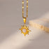 Trobicana Stainless Steel Geometric Sunflower Pendant Necklace - image 12