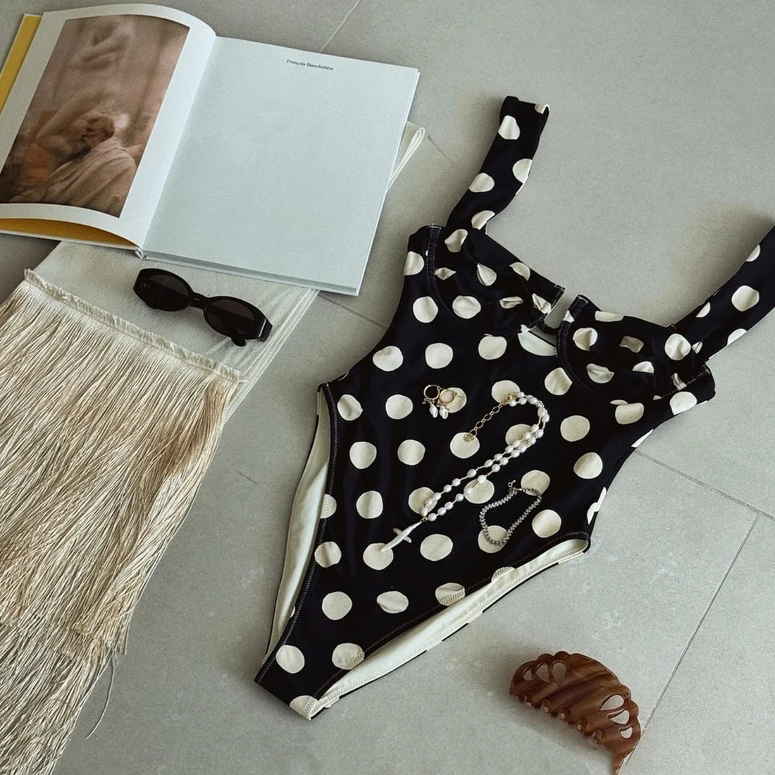 Dot Halter One-Piece