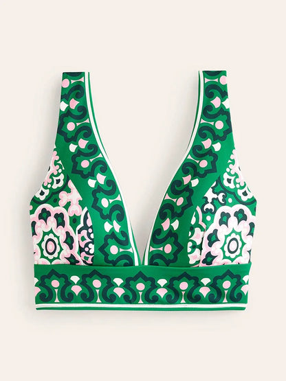 Printed Thong Bikini