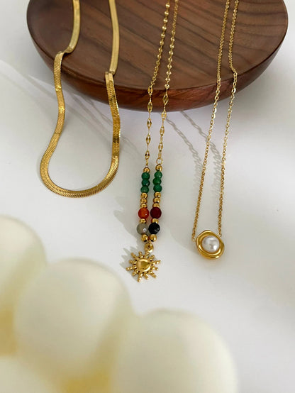 Sunflower Pendant Necklace