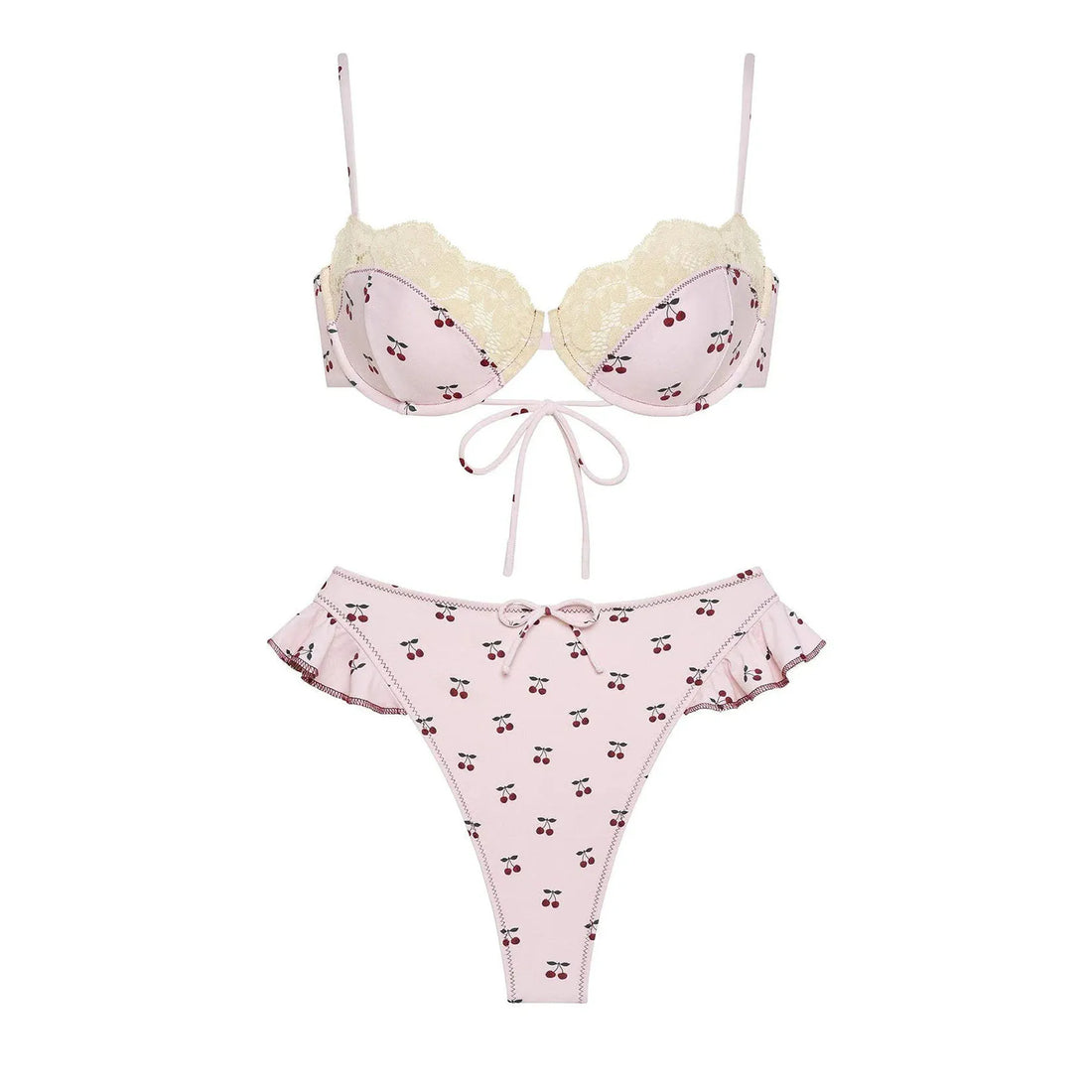 Bella Lace Bikini &amp; Skirt Set