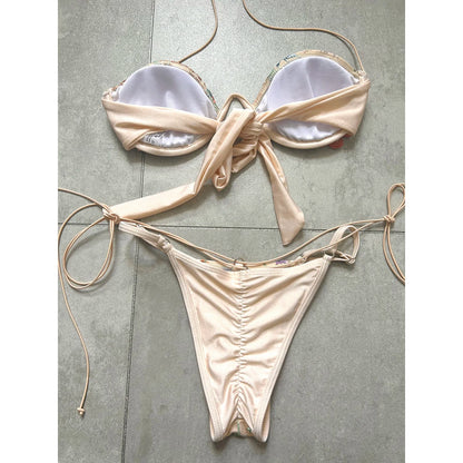 Push-Up Floral Bikini Set