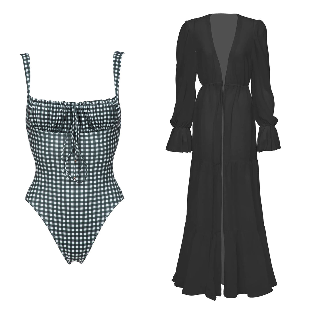 Bandeau Skirted One-Piece