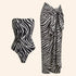 Leopard Sarong Swim Set