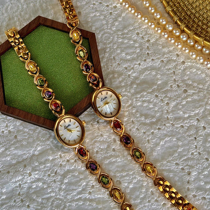 Tourmaline Pearl Watch
