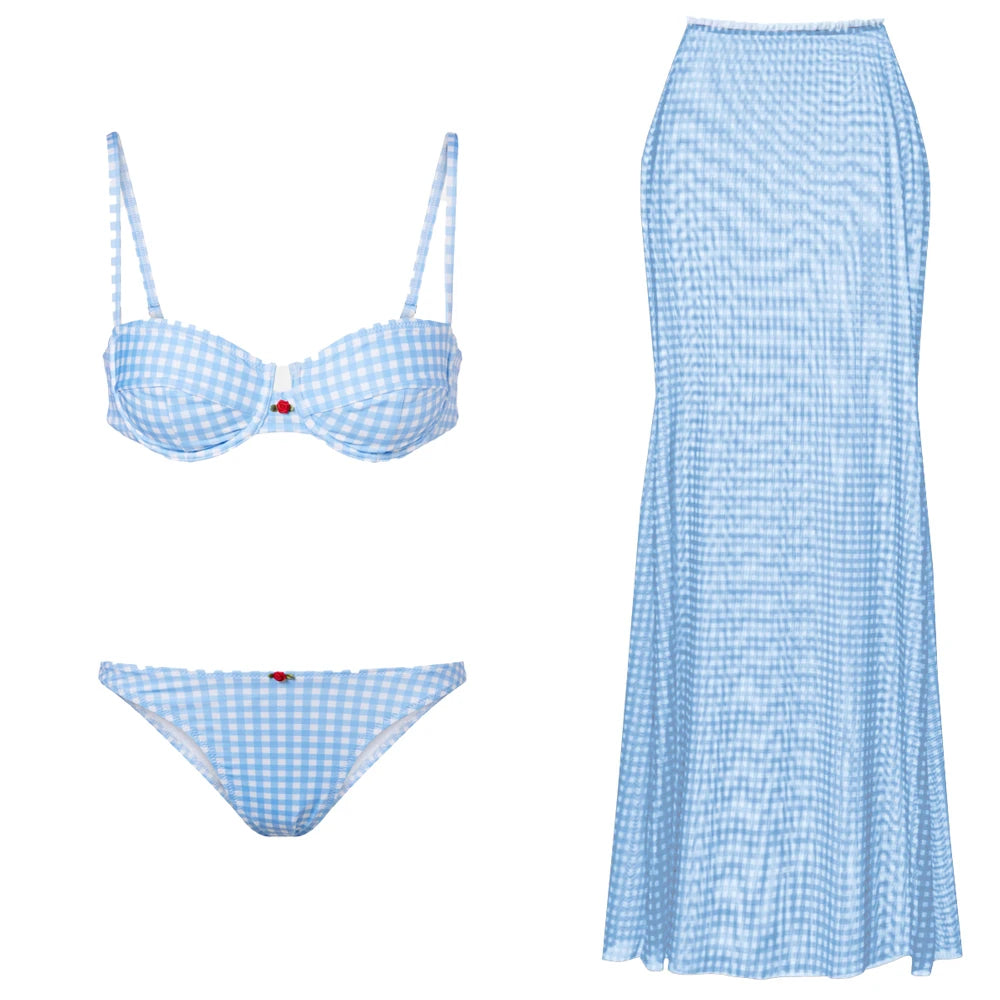 Bandeau Print One-Piece