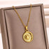 Trobicana Stainless Steel Geometric Sunflower Pendant Necklace - image 11