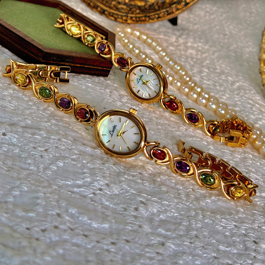 Tourmaline Pearl Watch