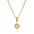 Trobicana Stainless Steel Geometric Sunflower Pendant Necklace - image 9