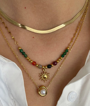Sunflower Pendant Necklace