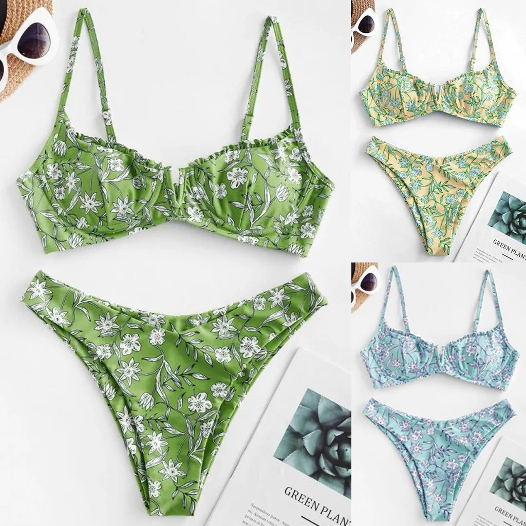 Floral Push Bikini