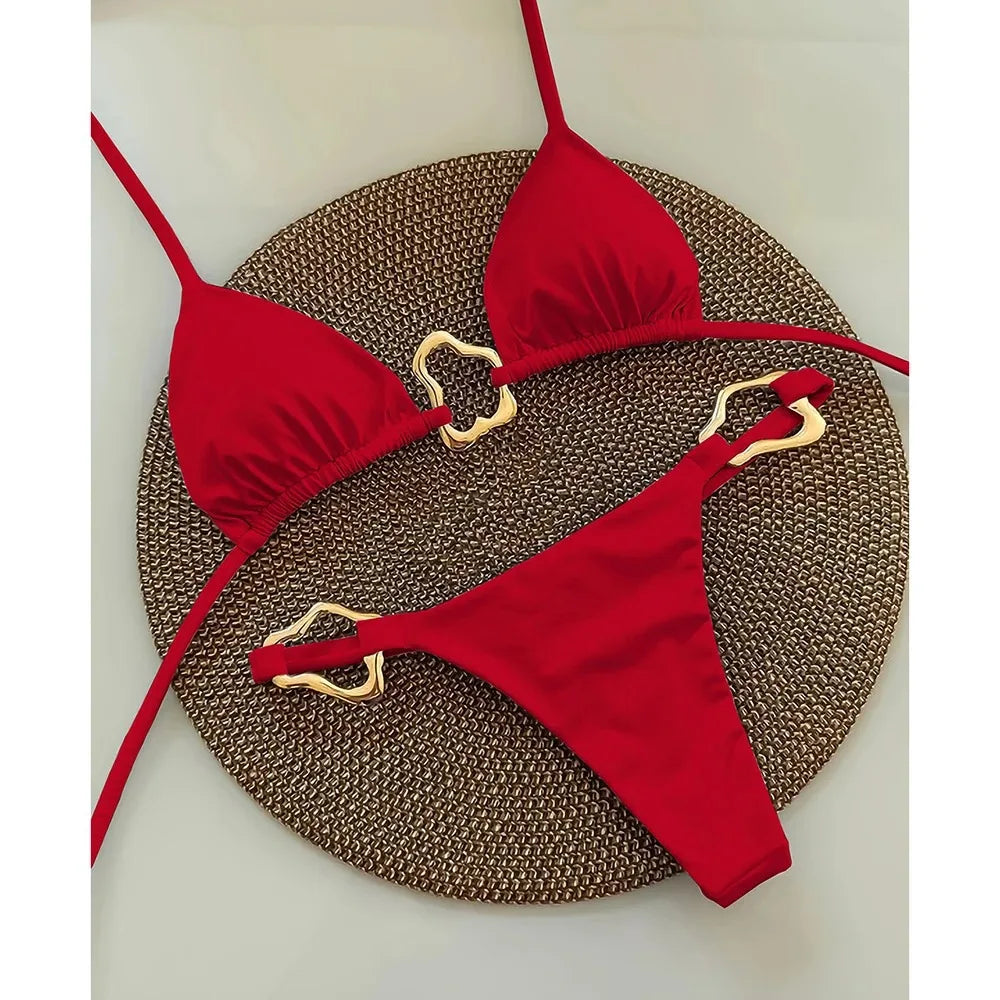Lace-Up Bikini
