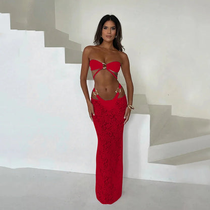 Sexy Bandeau 3-Piece Bikini Set