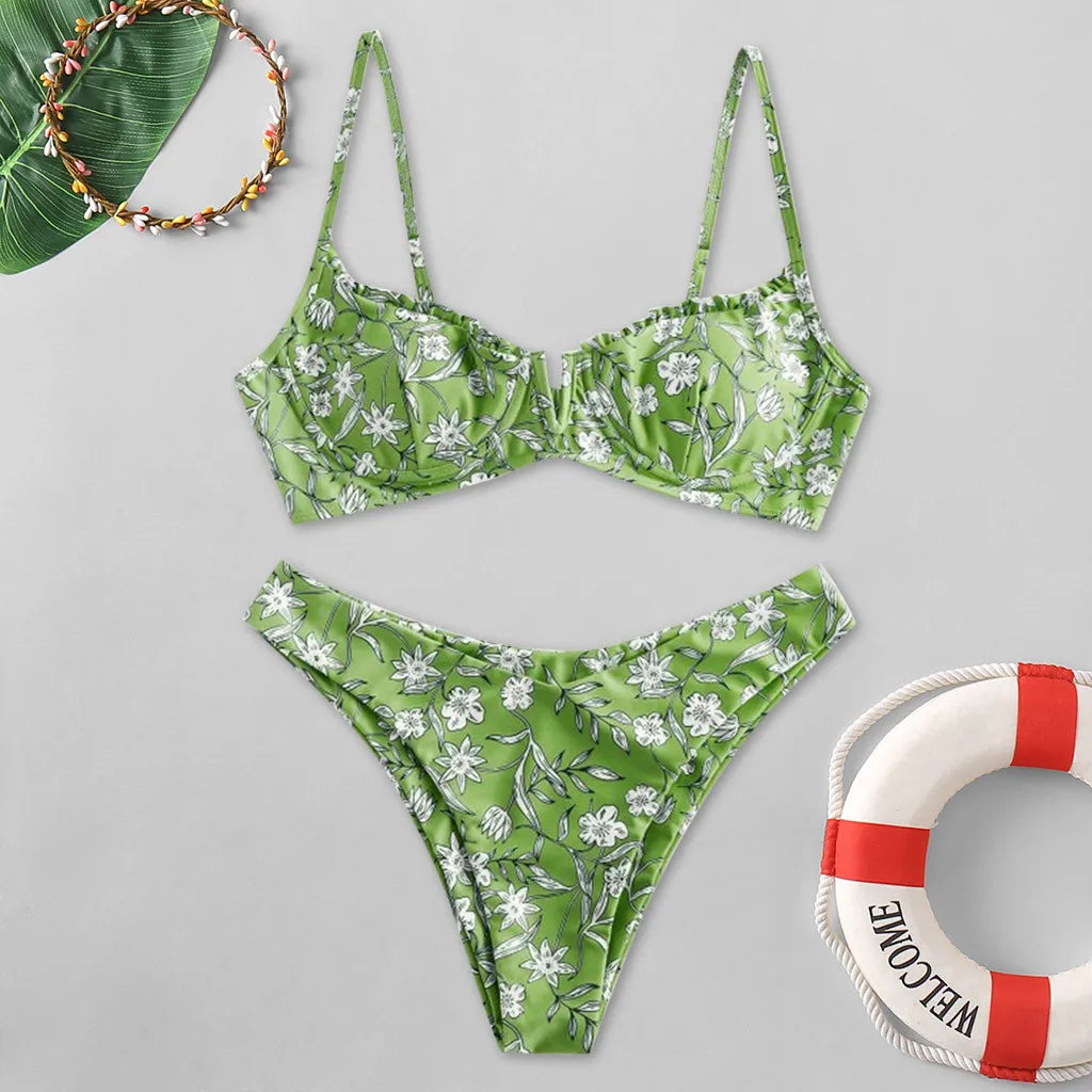 Floral Push Bikini