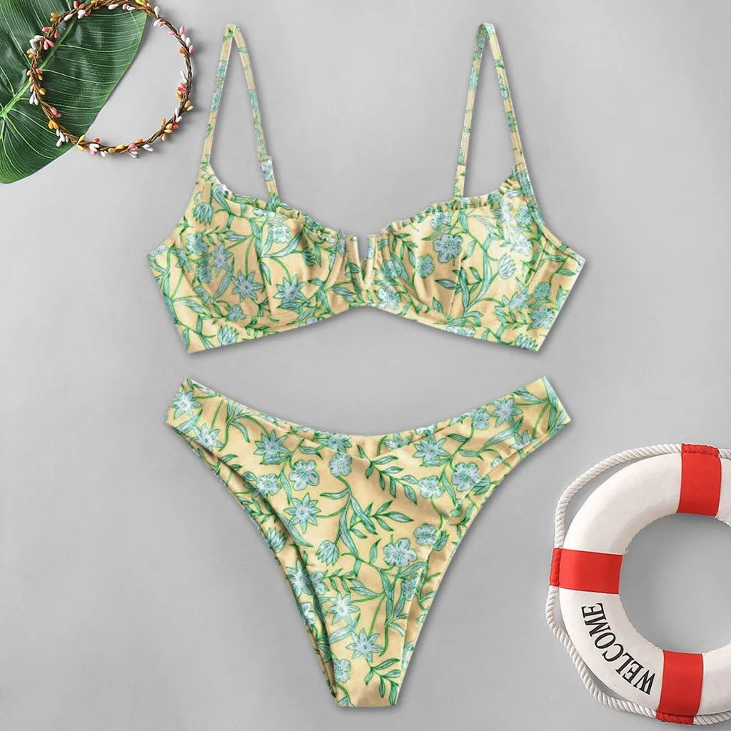 Floral Push Bikini