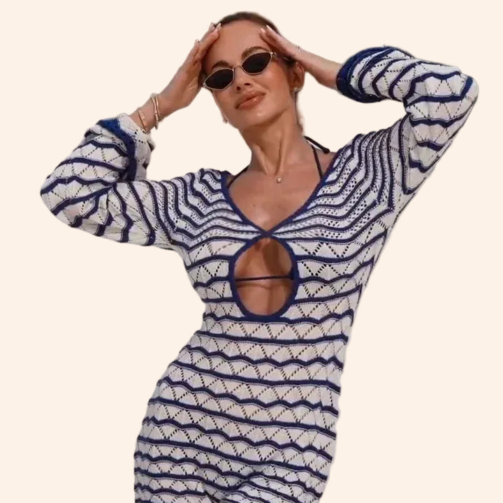 Boho Stripe Mini Dress
