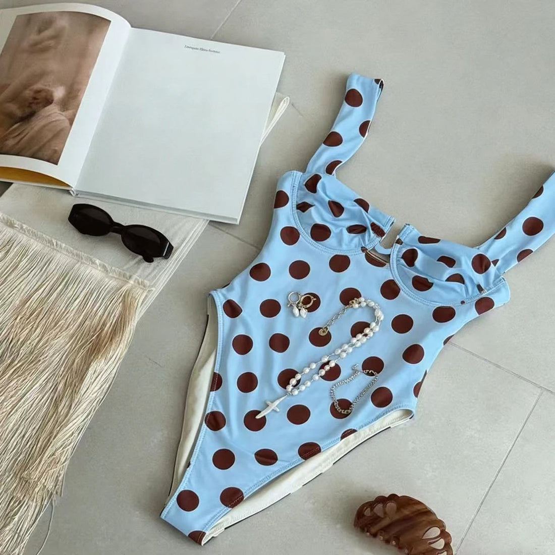 Dot Halter One-Piece