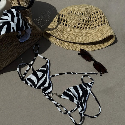 Zebra Print Bikinis Sexy Women Swimsuits Female Swimwear 2026 Micro Bikini Set Bathingsuit Swim Suit Beachwear Bandeau Biquini