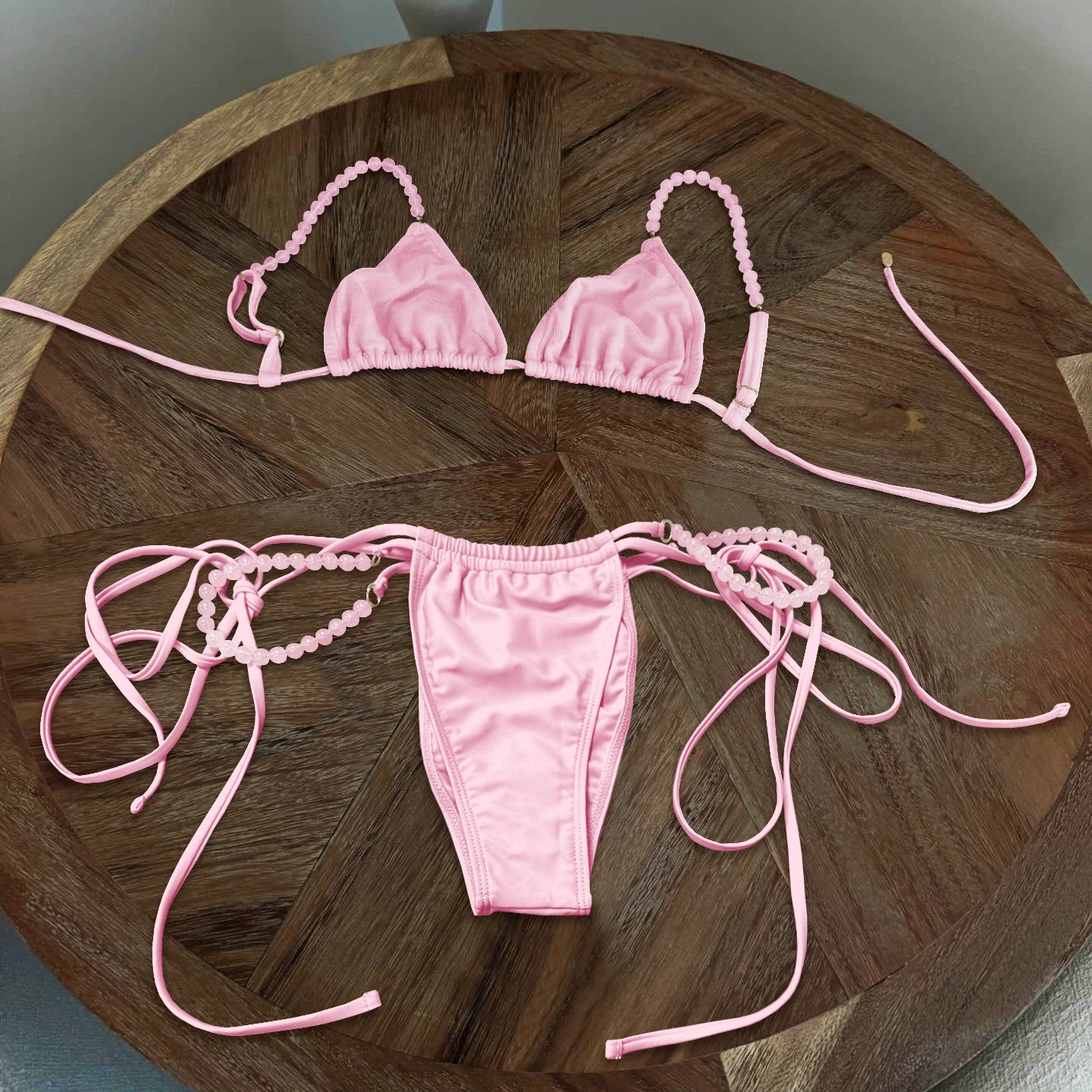 Sexy Swimsuit Bikini Swimwear Swimsuit Women Separates Swimwear Two Piece Side Straps Swimsuit Bathing Suit
