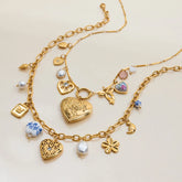 Trobicana Steel Ceramic Pearl Heart Photo Box Pendant Necklace - image 2