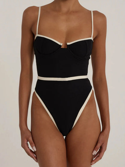 Contrast Push-Up Monokini