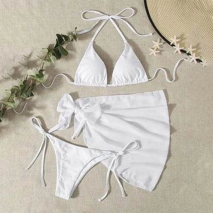 White Print Bikini