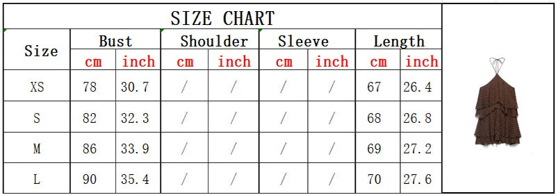 Women Mini Halter Dress 2026 Summer Fashion Polka Dot Cascading Ruffle Off the shoulder Female Elegant Street Dresses Clothes