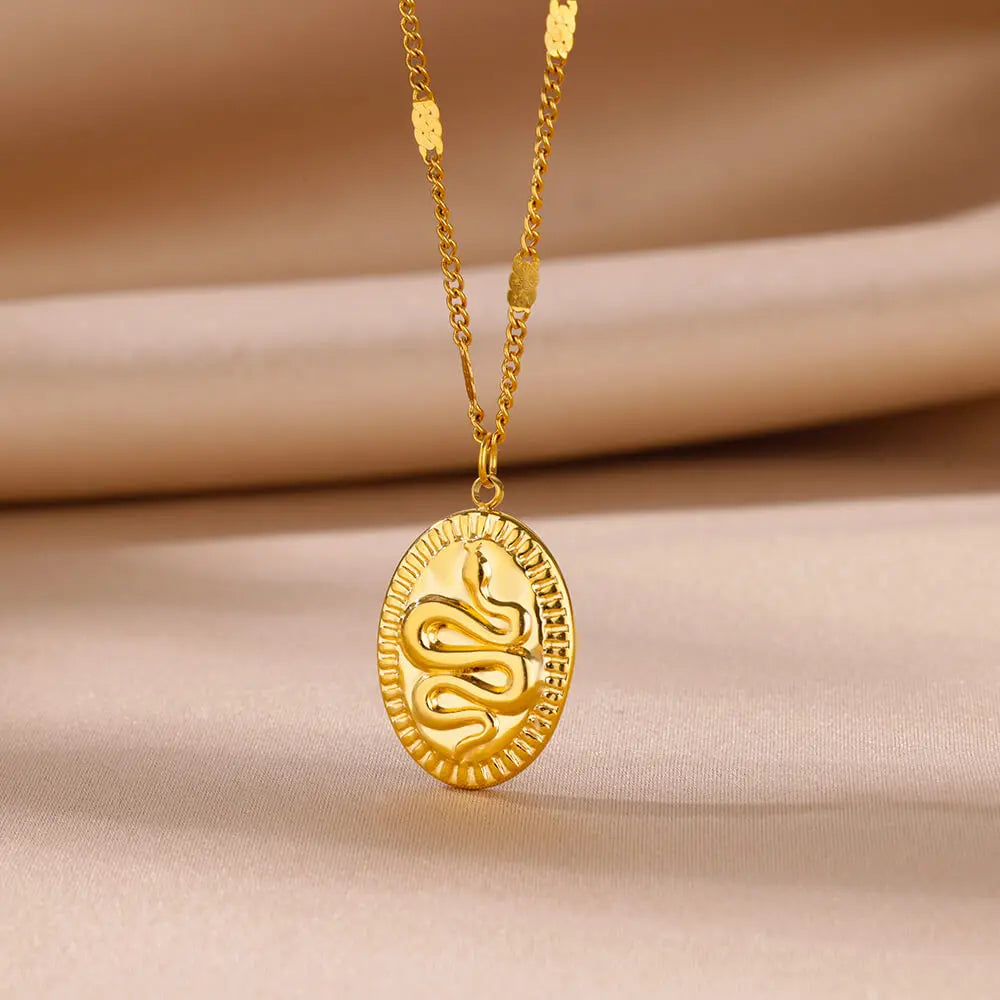 Trobicana Stainless Steel Geometric Sunflower Pendant Necklace - image 29