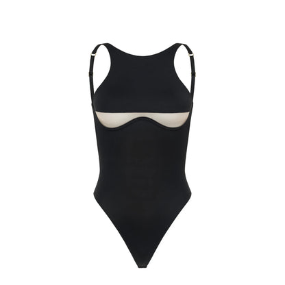 Push Up 2025 Sexy Women One Piece Swimsuit Female Swimwear Halter Biquini Mesh Monokini Swimming Suit Bathing Suit Beachwear