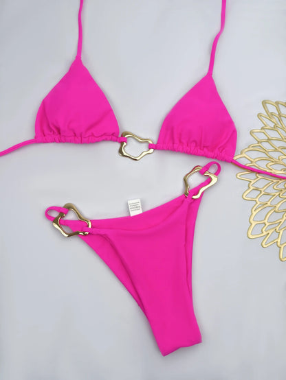 Lace-Up Bikini