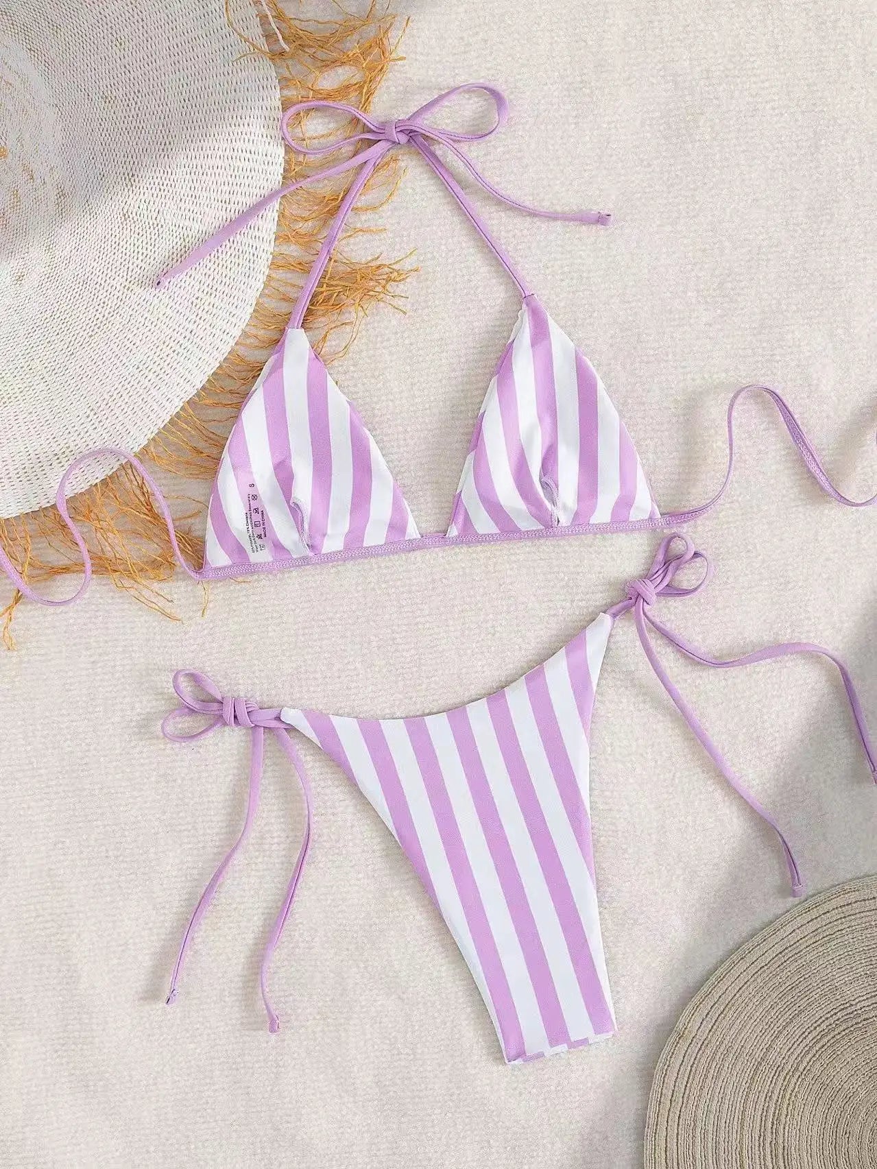 2026 Sexy Bikinis Striped Swimsuits Women Swimwear Push Up Female Beach Swim Wear Bathing Suits Brazilian Bikini Set Pool Bather