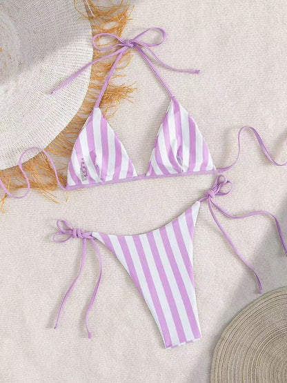 2026 Sexy Bikinis Striped Swimsuits Women Swimwear Push Up Female Beach Swim Wear Bathing Suits Brazilian Bikini Set Pool Bather