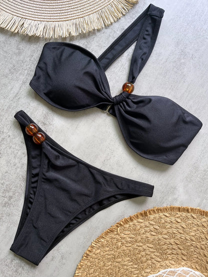 Sexy Solid Push-Up Bikini Set