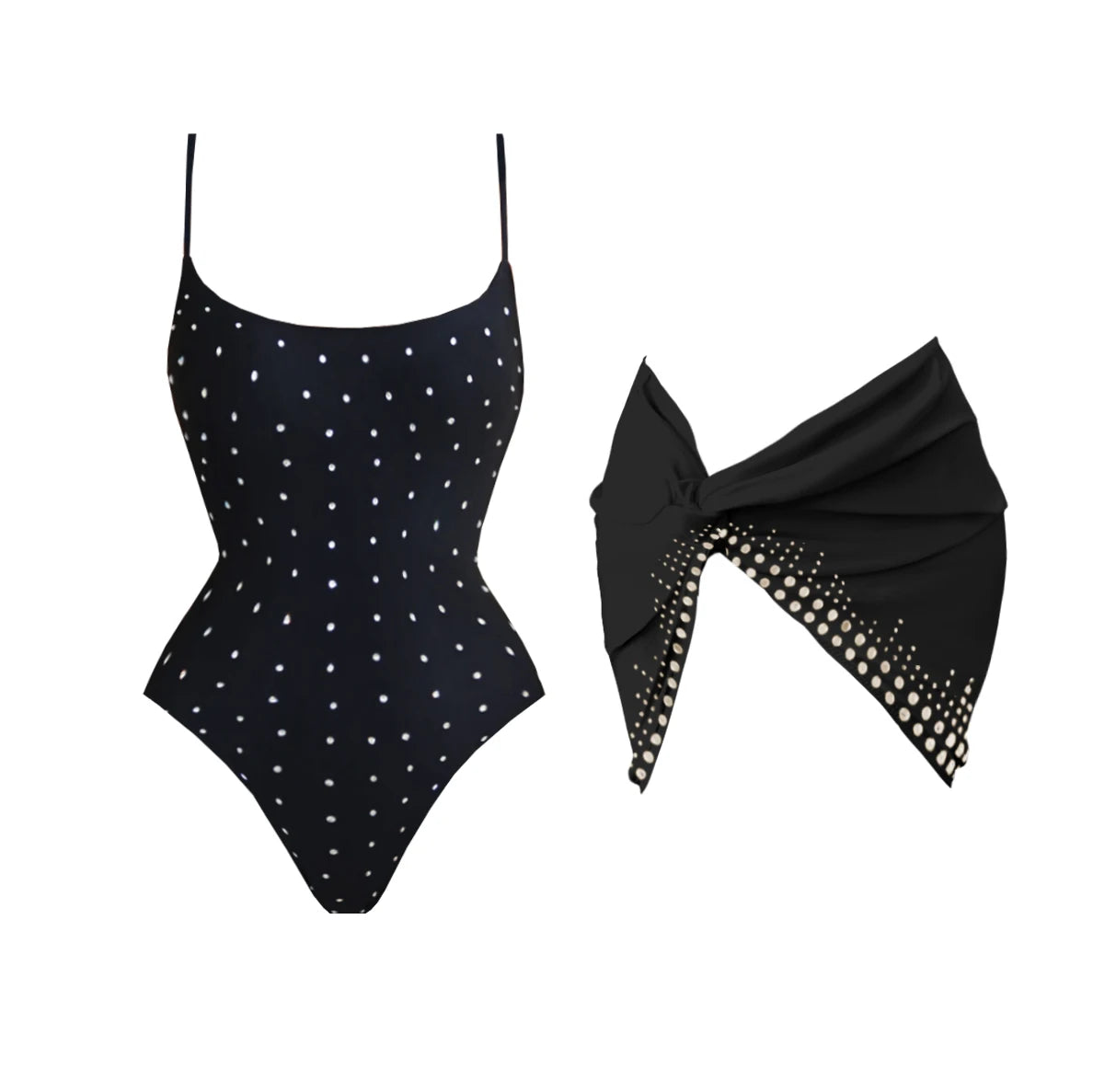 2Pcs Diamond Swimsuit Women Sexy Bikini Bandeau Biquini Push Up Swimwear Female Shiny Bathing Suit Mesh Beach Outfit Mini Skirt